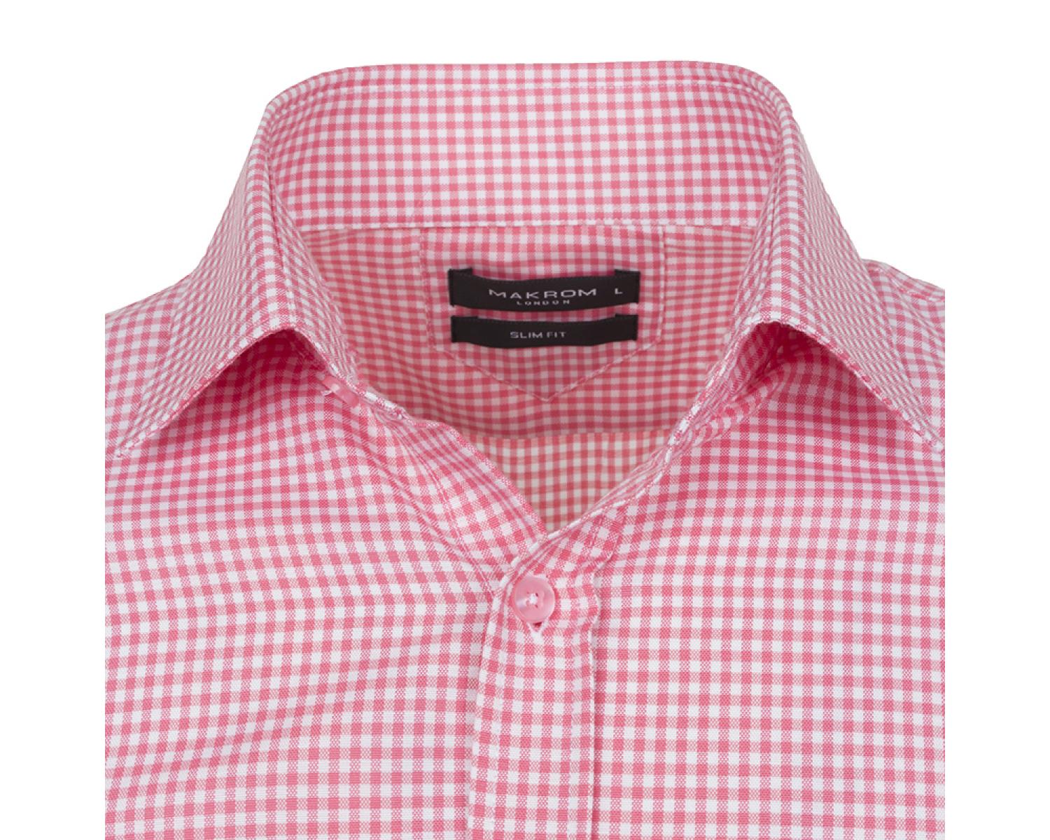 Купить рубашку иваново. Сорочка мужская Semco 50868 5515. Розовая рубашка в клетку. Розовая клетчатая рубашка. Розовая рубашка в клетку мужская.
