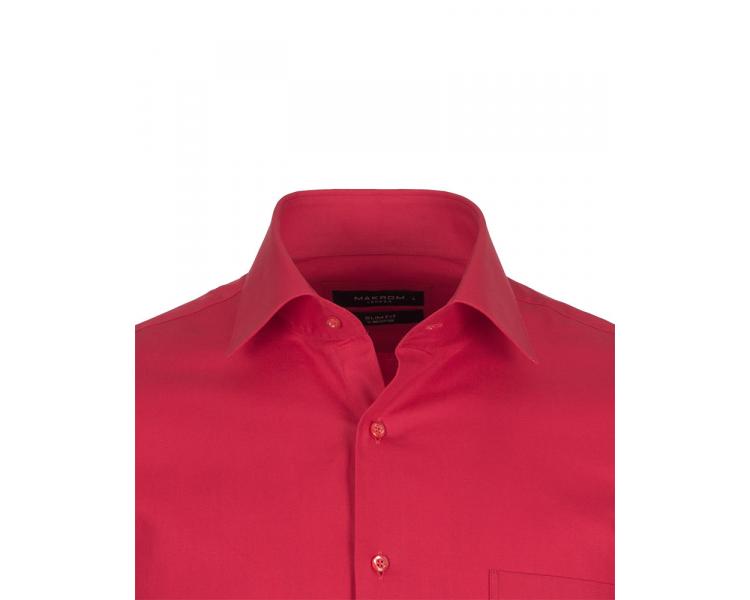 SL 5041 Punane ühevärviline triiksärk taskuga Meeste triiksärgid
