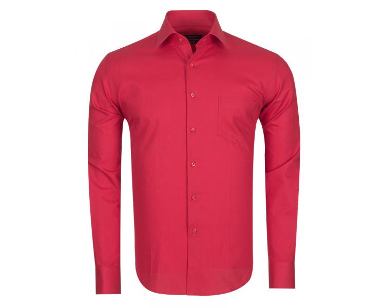 SL 5041 Punane ühevärviline triiksärk taskuga Meeste triiksärgid